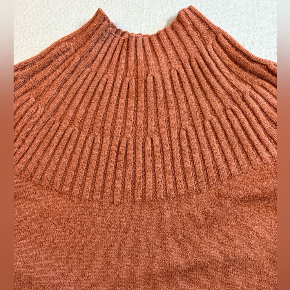 Anthropologie Women Cedar Knit Welford Tunic Mock Neck Sweater Size Large - Picture 7 of 9